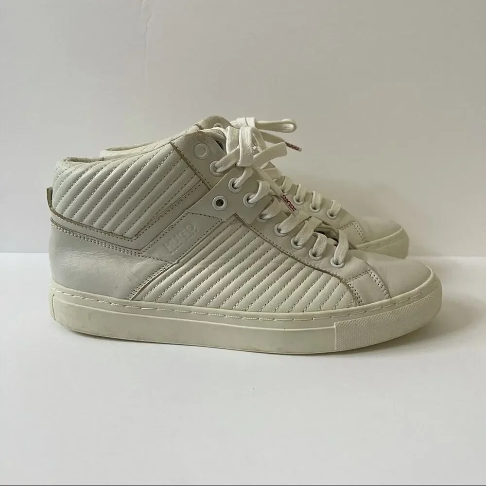 Hugo Boss White High Top Sneakers